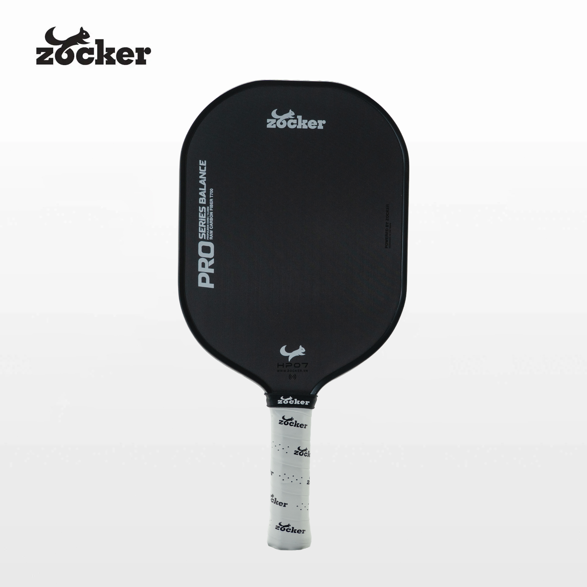 Vợt Pickleball Cao Cấp Zocker HP07 Pro Series Balance - Đen