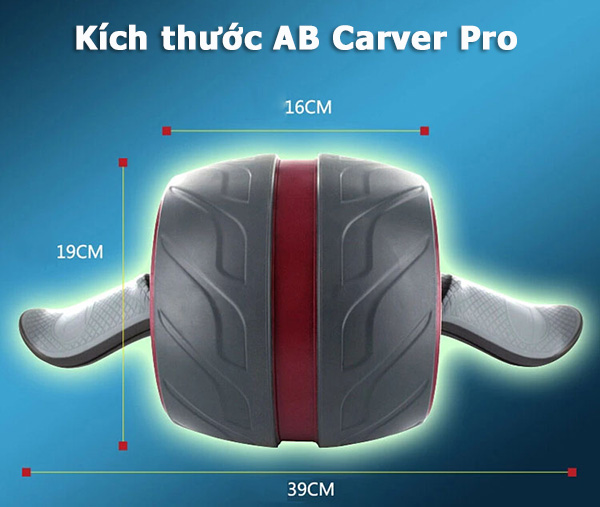 Kích thước Con lăn tập bụng AB Carver Pro